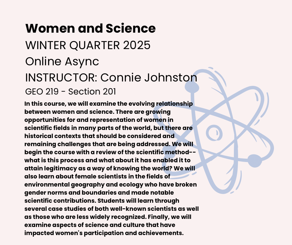 GEO 219-201 Women And Science